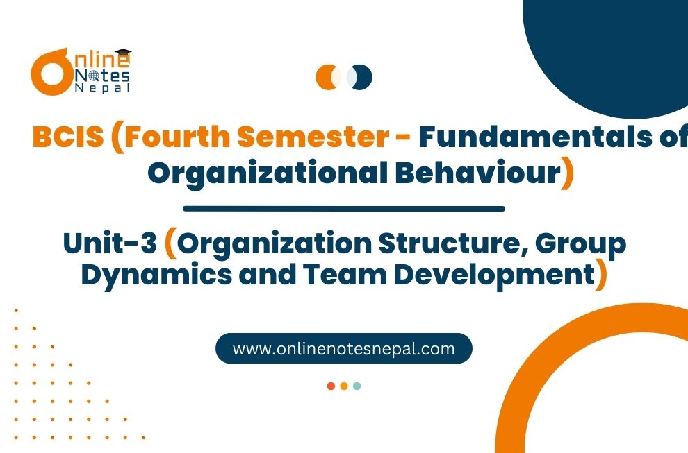Organization Structure, Group Dynamics and Team Development Photo